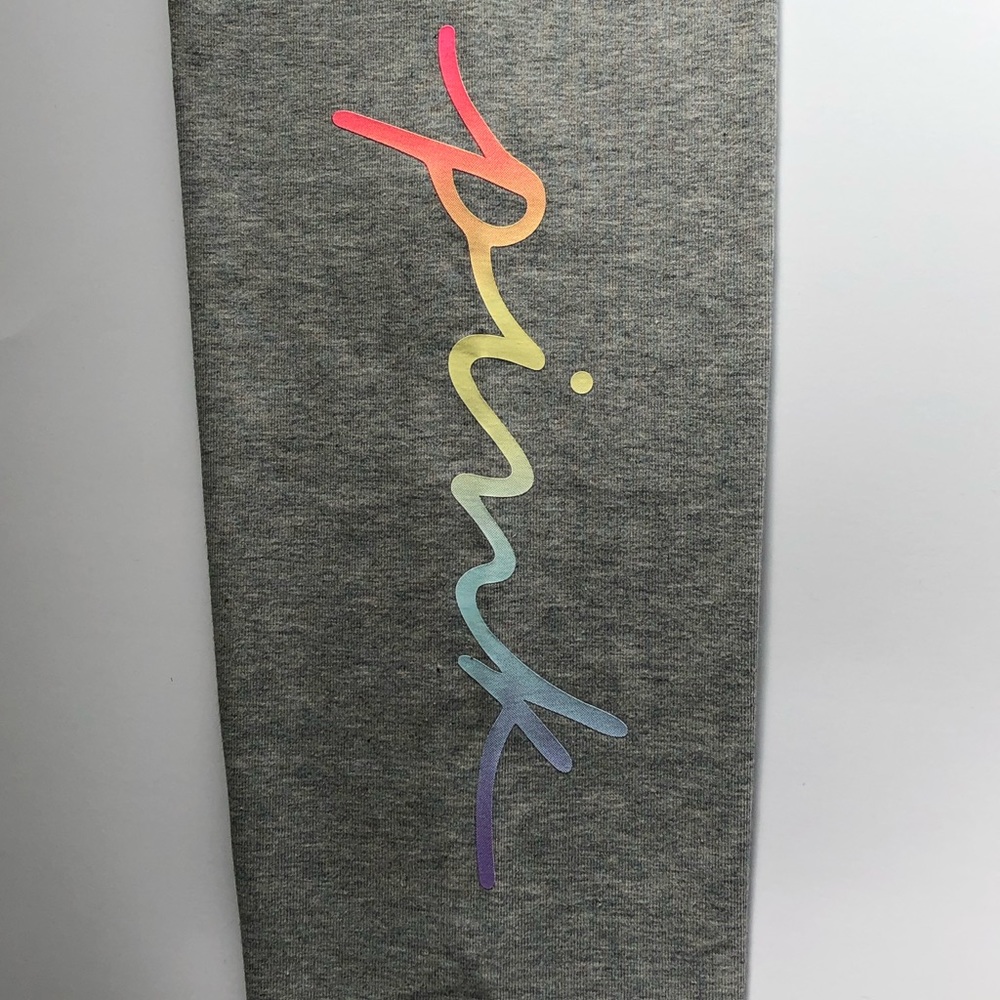 VICTORIA SECRET PINK light gray leggings